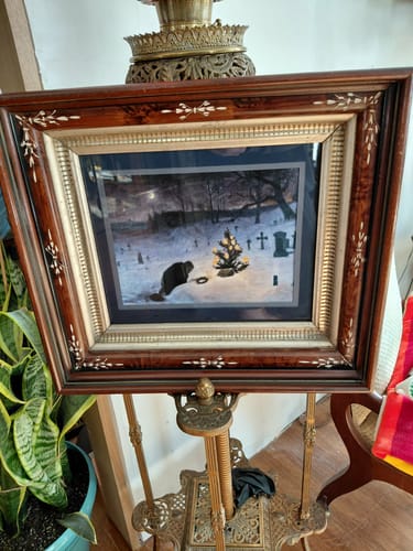 Customer photo review of Christmas Eve at the Grave | Otto Hesselbom | 1896