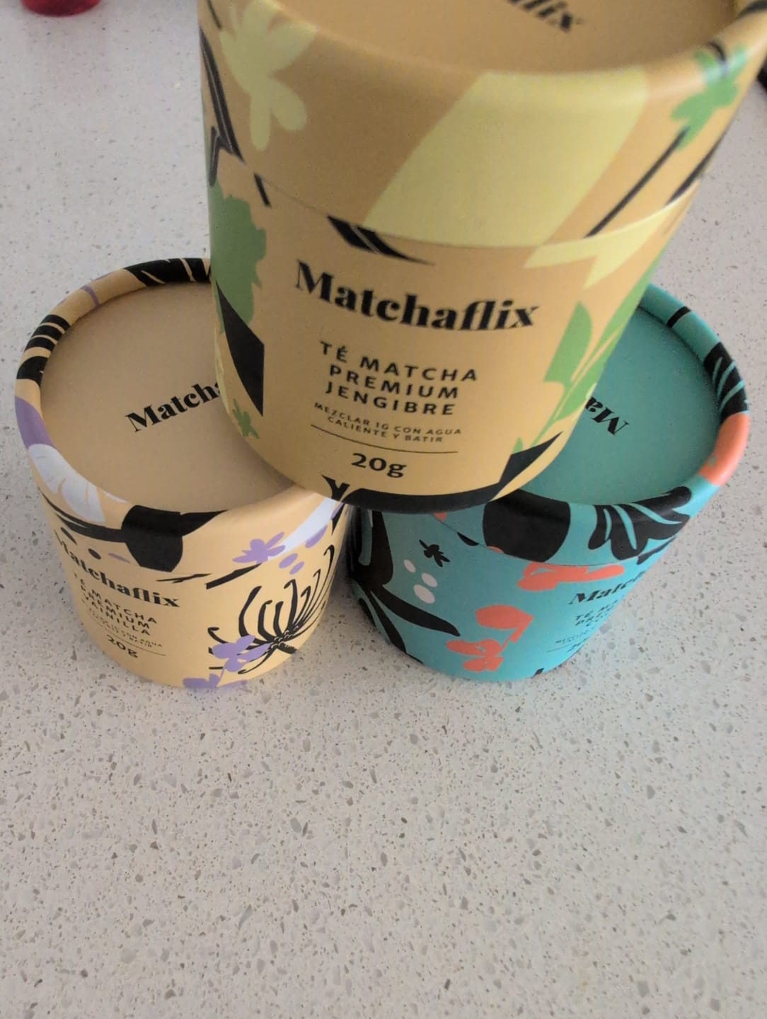 Customer photo review of Pack Sabores - Té Matcha Premium 100% Degustación