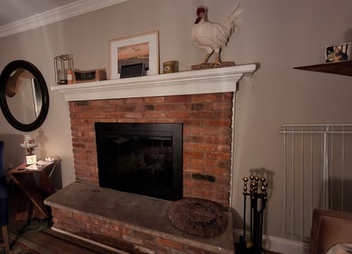 Customer photo review of Ardmore Flat Black Masonry Fireplace Door | Durable Design