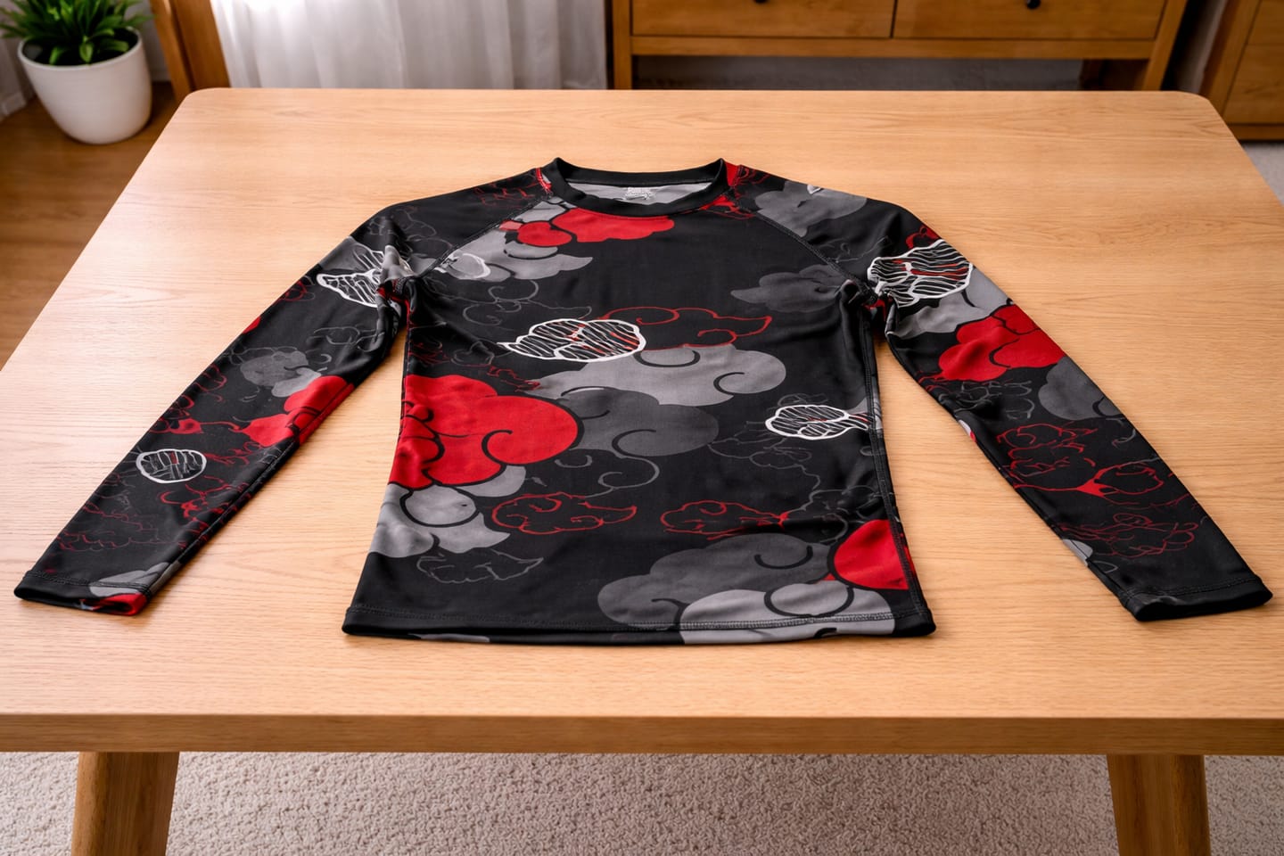 Customer photo review of Dark Cloud Rising BJJ Rashguard