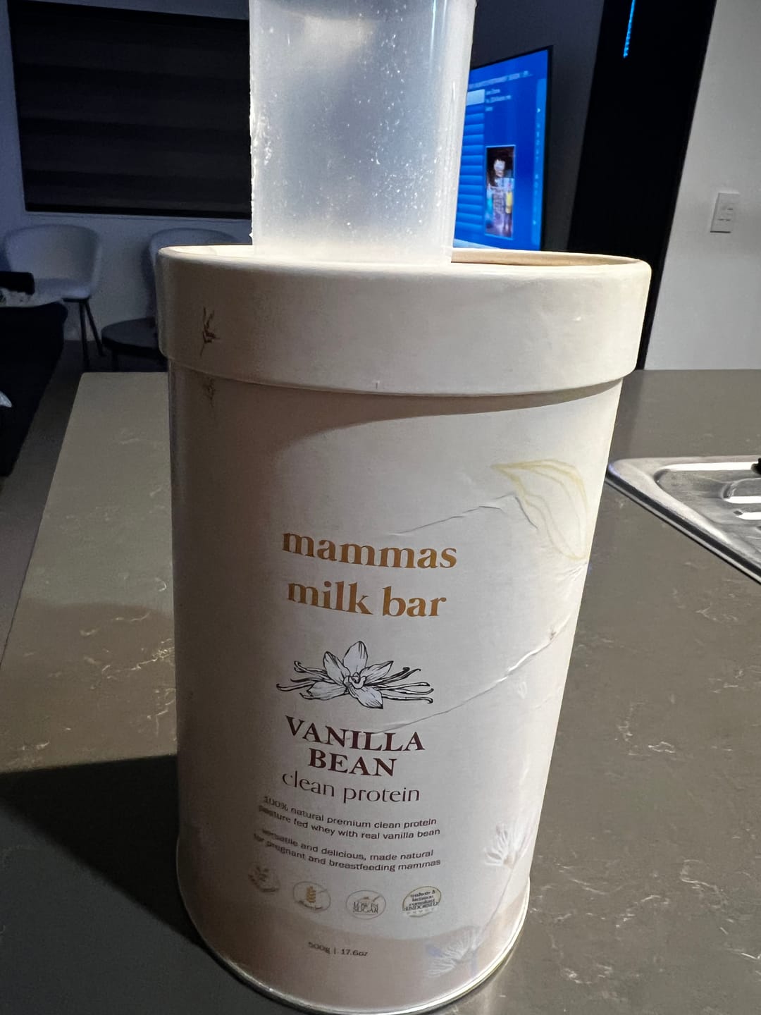 Customer photo review of Vanilla Premium Whey Protein