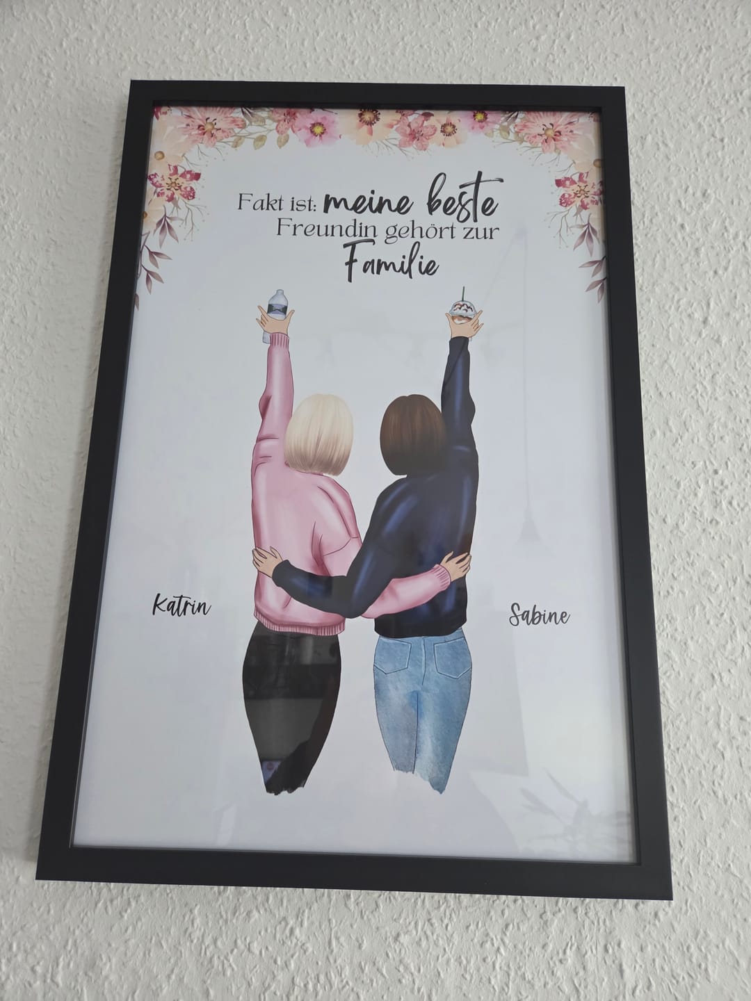 Customer photo review of Best Friends Forever - Personalisiertes Poster