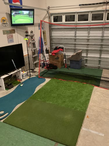 Customer photo review of Golf Net Pro 10x7 ft – Complete Backyard & Garage Practice System