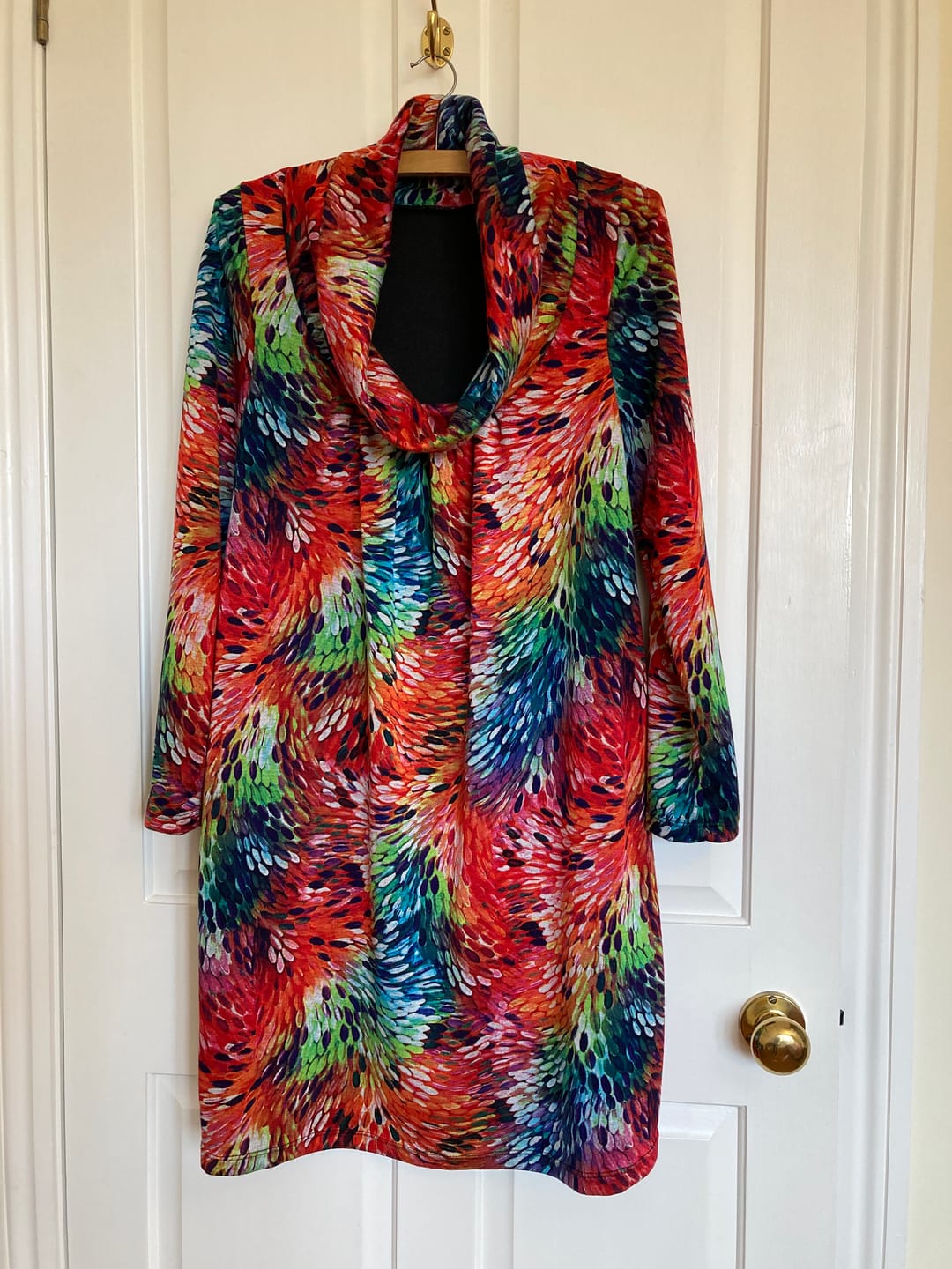 Customer photo review of Multicolour Burst Digital Modal-Touch Jersey Fabric