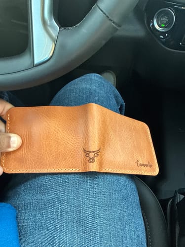 Customer photo review of Rio Grande Bifold Wallet - Full Grain Leather | Handmade in Texas