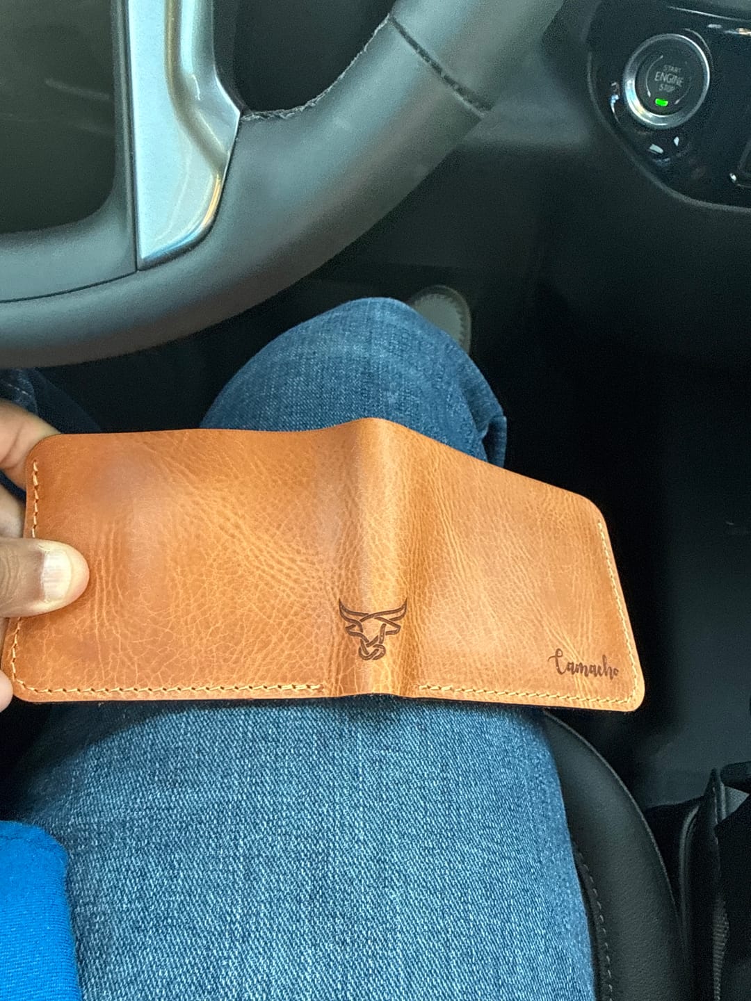 Customer photo review of Rio Grande Bifold Wallet - Full Grain Leather | Handmade in Texas