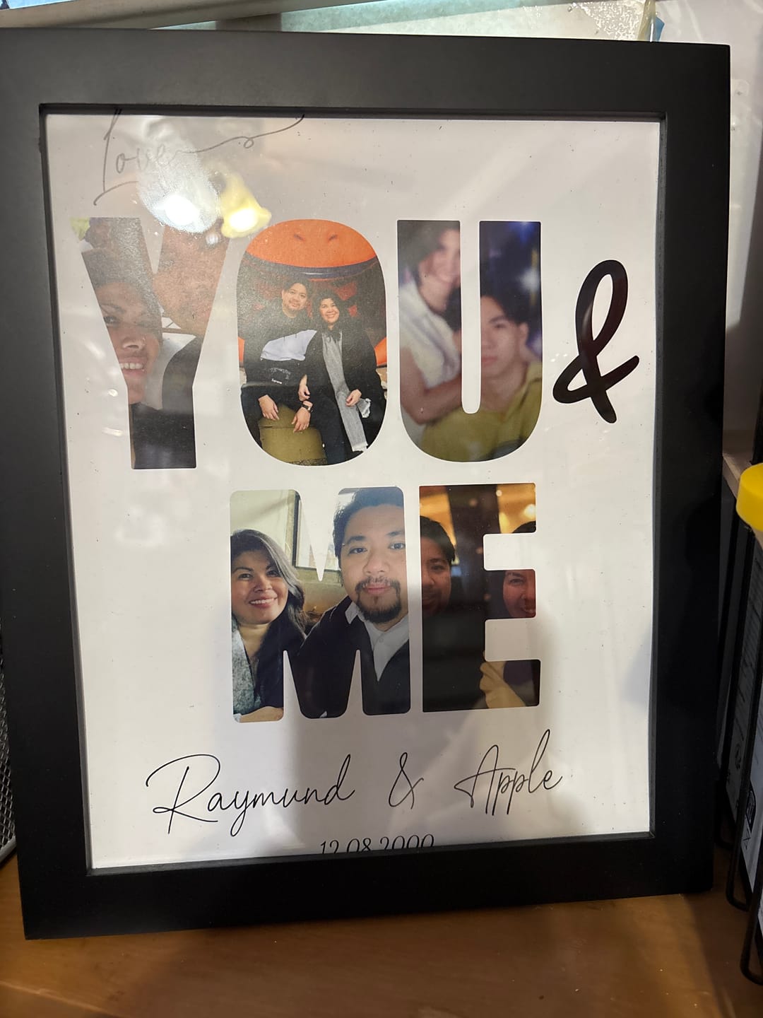 Customer photo review of You & Me - Personalized Poster
