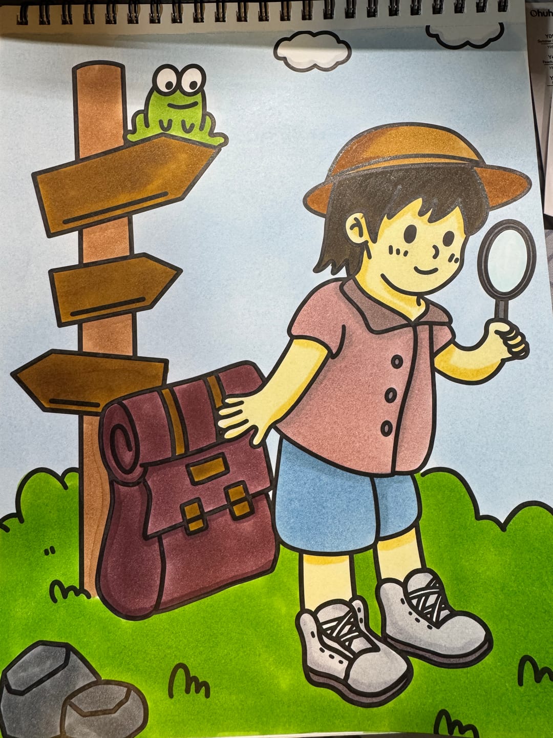 Customer photo review of Ohuhu Double-Sided Bleedproof Coloring Book