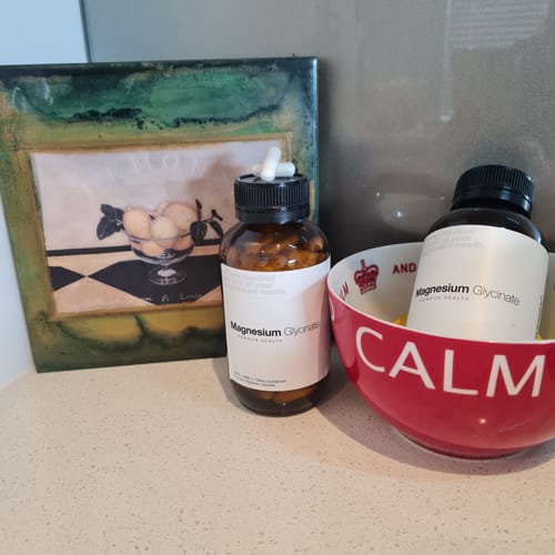 Customer photo review of Magnesium Glycinate (Pure & Unbuffered) - 110 Capsules