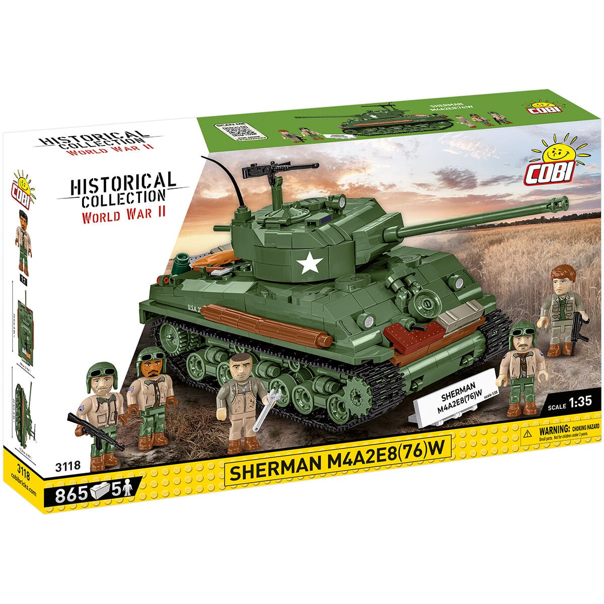 Customer photo review of COBI Sherman M4A2E8(76)W Tank : Set #3118