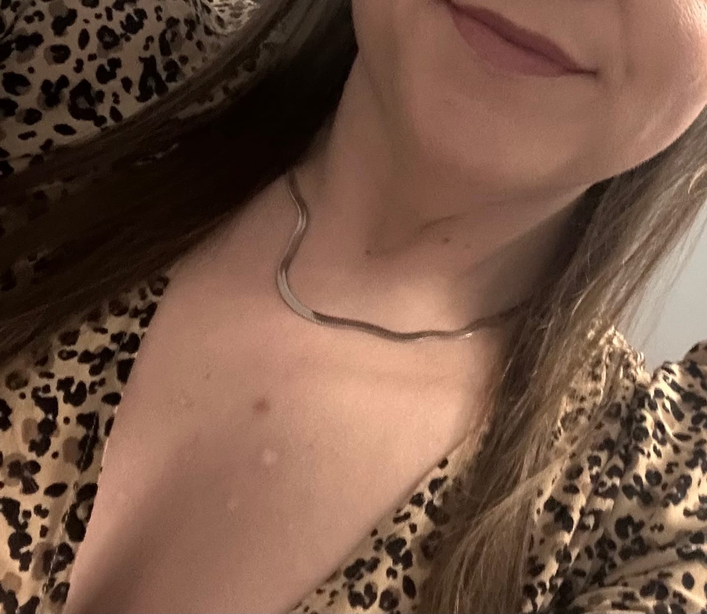 Customer photo review of Essentials Snake Chain Necklace