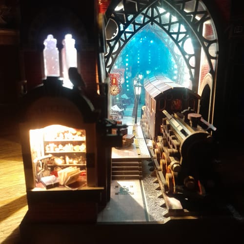 Customer photo review of Hogsmoor Station DIY Book Nook Kit