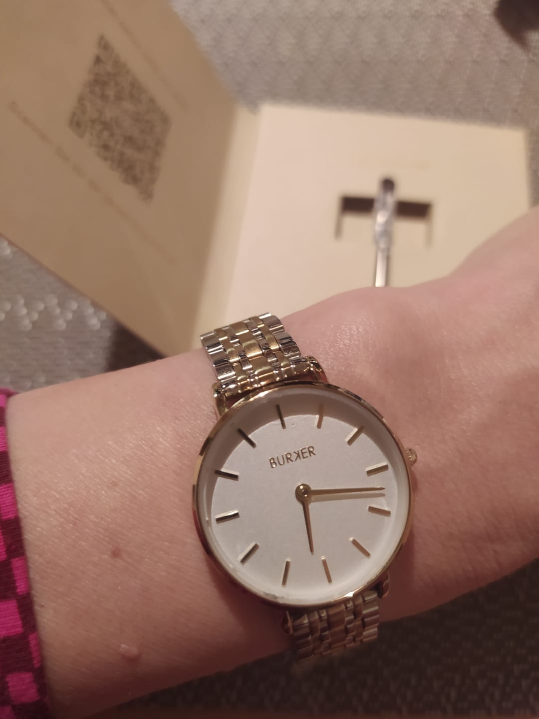 Customer photo review of Ruby Petite Gold Silver