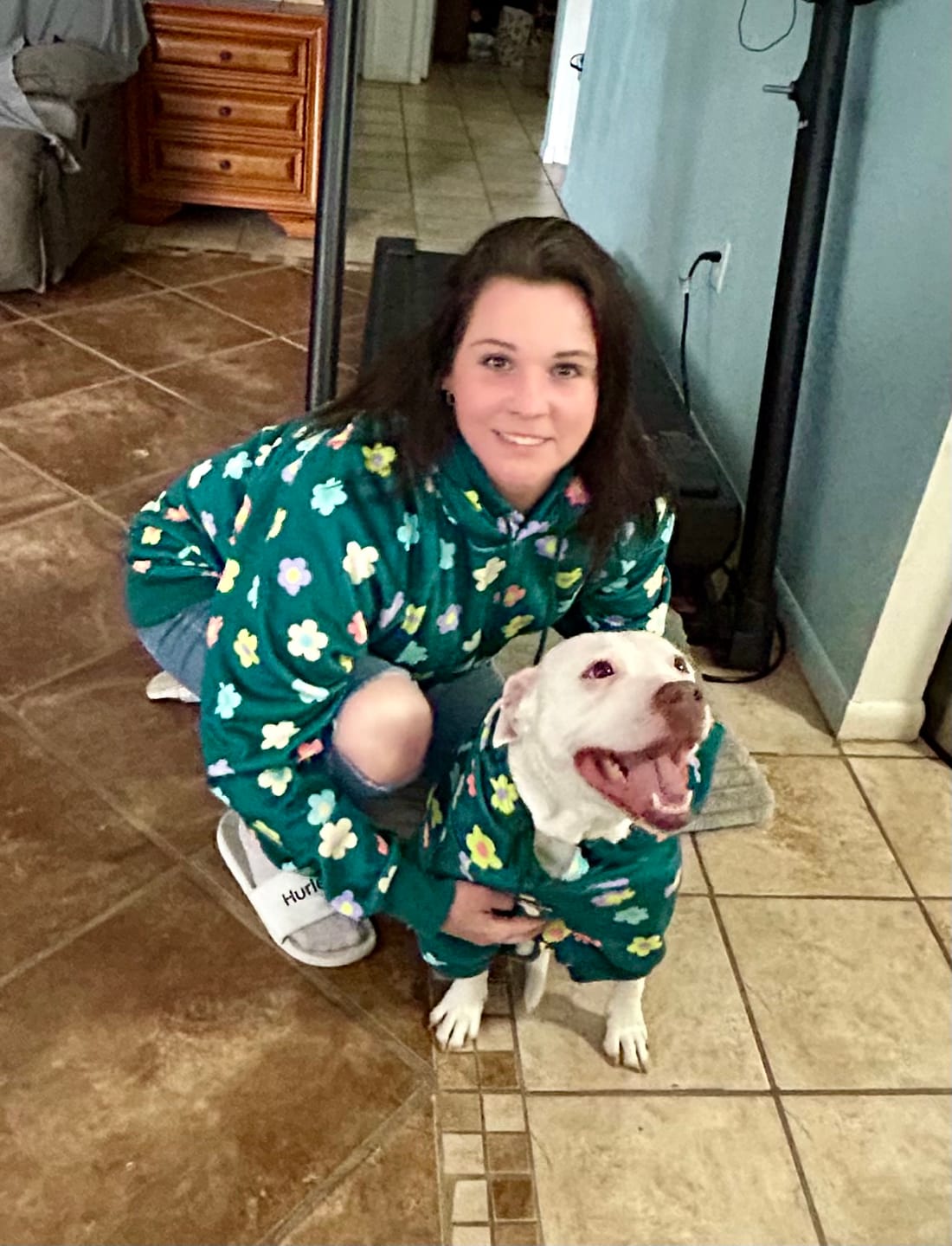 Customer photo review of Daisy Dog Hoodie - Green