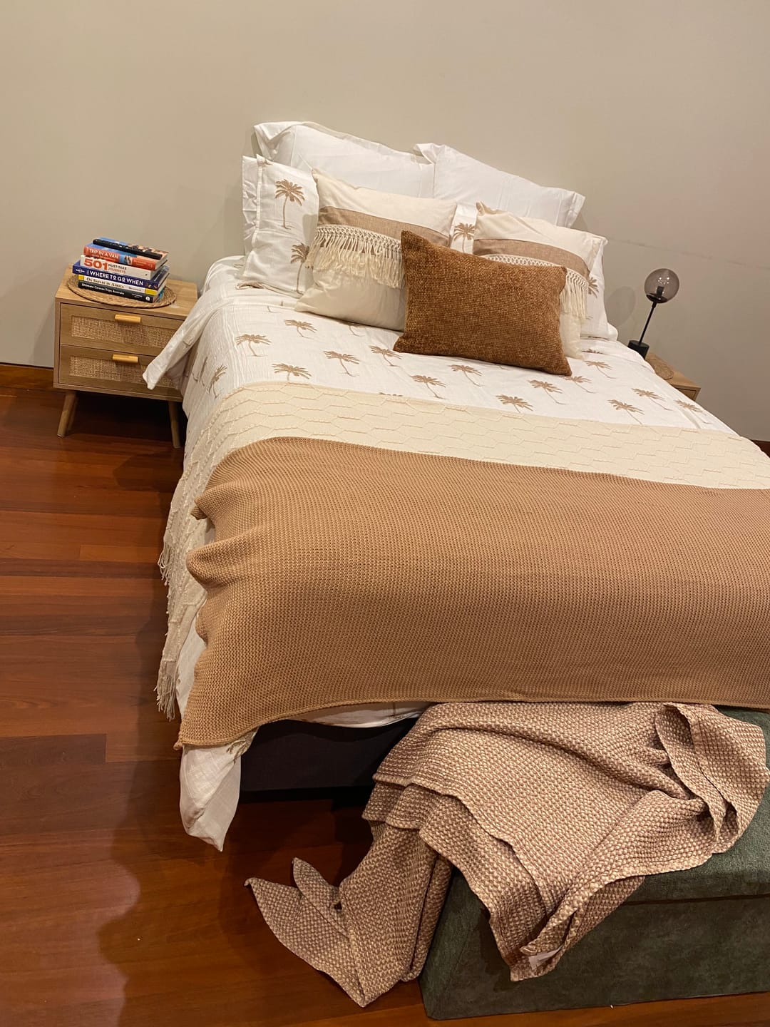 Customer photo review of Kokomo Cocoa Palm Quilt Cover Set | Q | K | SK | Bed Linen