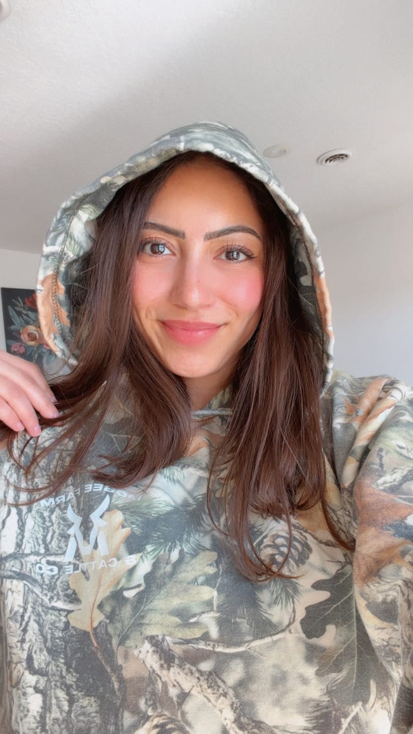Customer photo review of The Classic Camo Hoodie