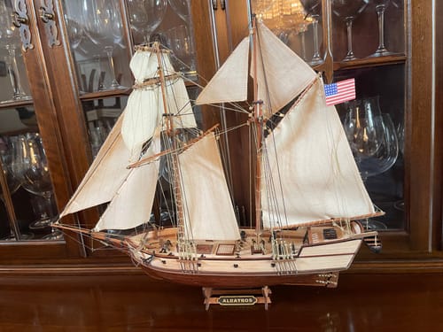 Reseña con foto de un cliente sobre Maqueta Barco Albatros