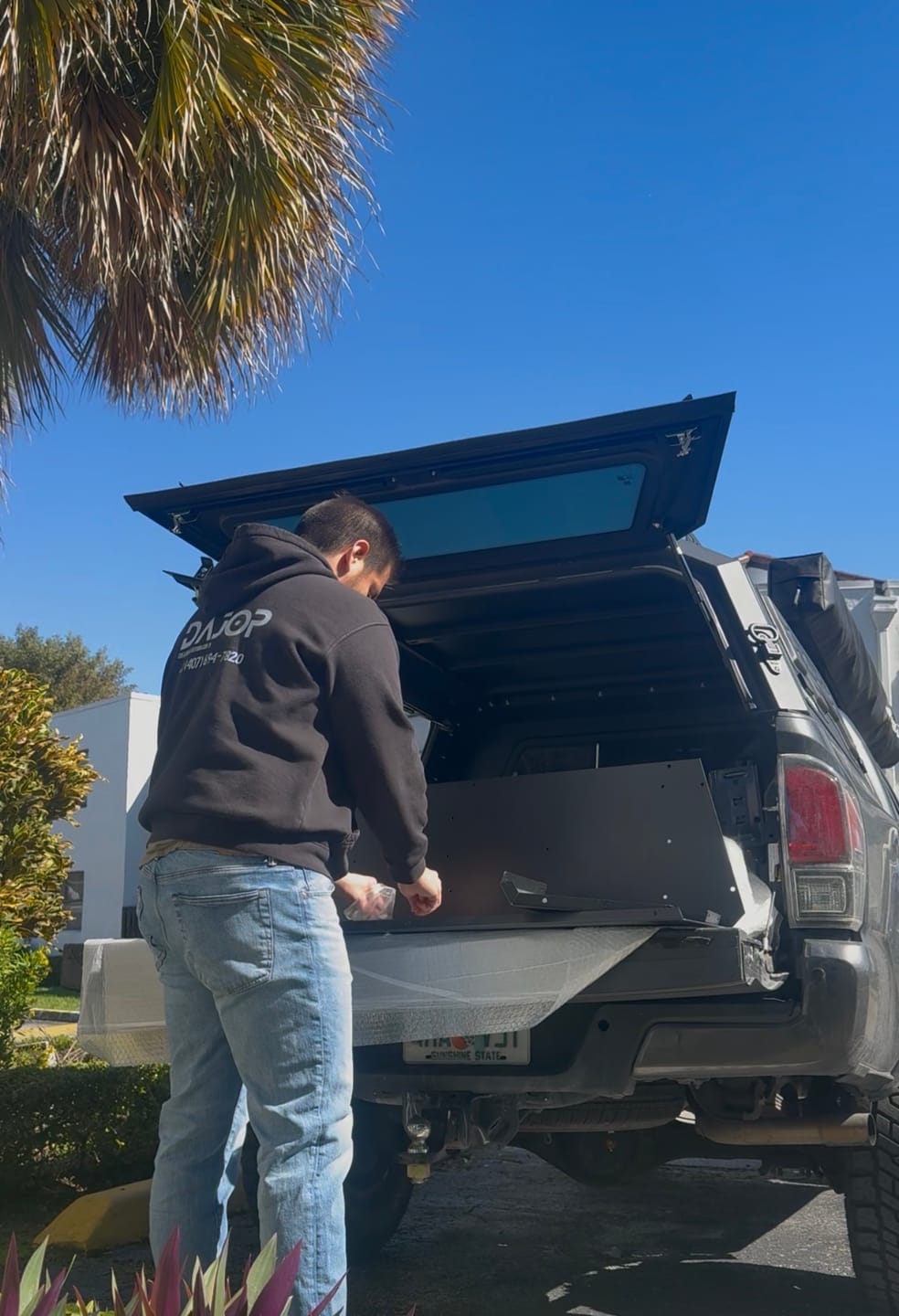 Customer photo review of OPENROAD Truck Cap Storage Box