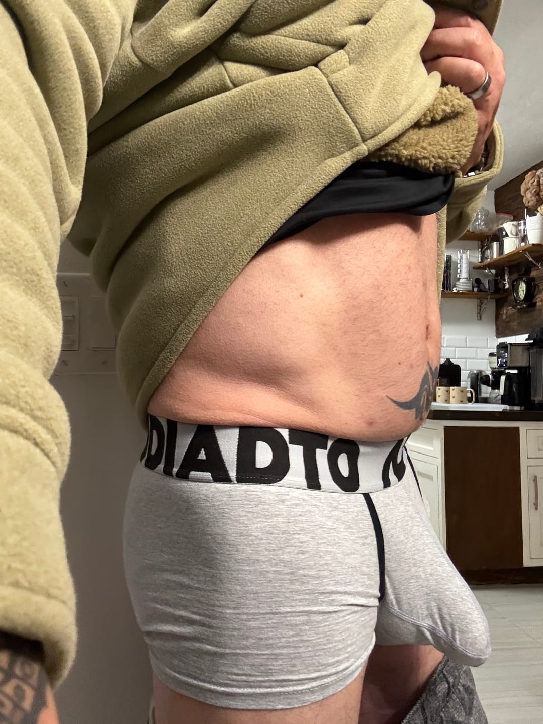 Customer photo review of 2 Pack Men's Gun and Bullet Separation Large Pouch U-Convex 3D Cut Loose Trunks