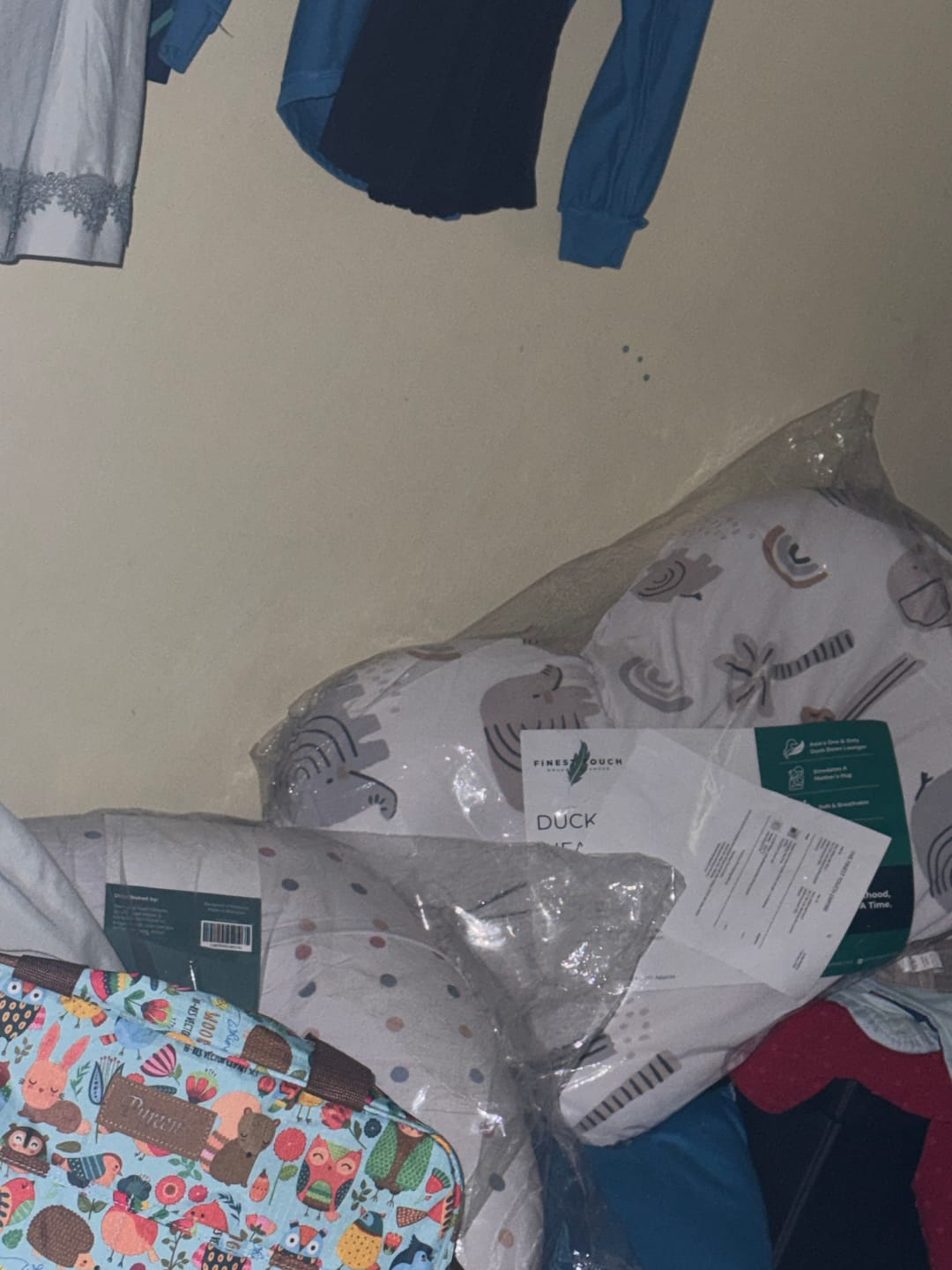 Customer photo review of Organic Duck-Down Feather Infant Lounger | Co-Sleeping, Lounging, Play-Time