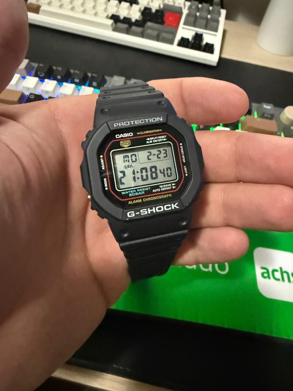 Customer photo review of Reloj Casio G-Shock Vintage DW-5600RL-1JF Negro JDM Edición 1983