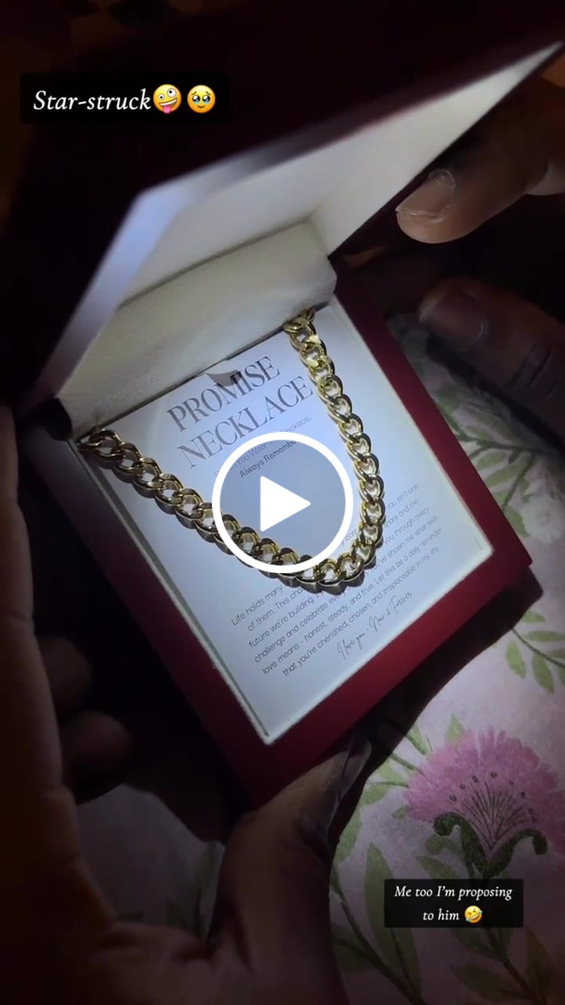 Customer video review of Sterling Silver Promise Necklace