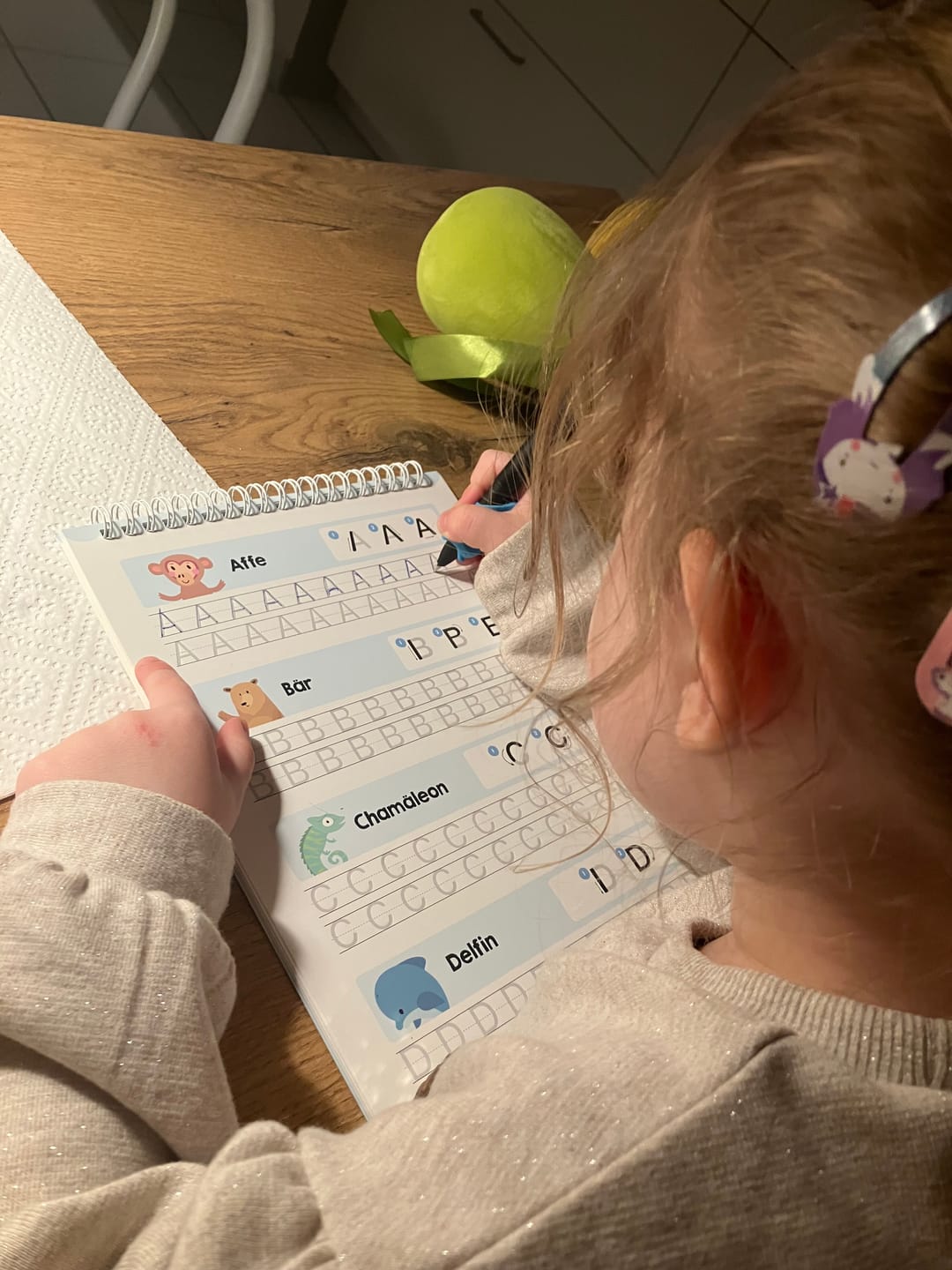 Customer photo review of Edubini Magische Übungshefte® (Geschenk-Starterset)