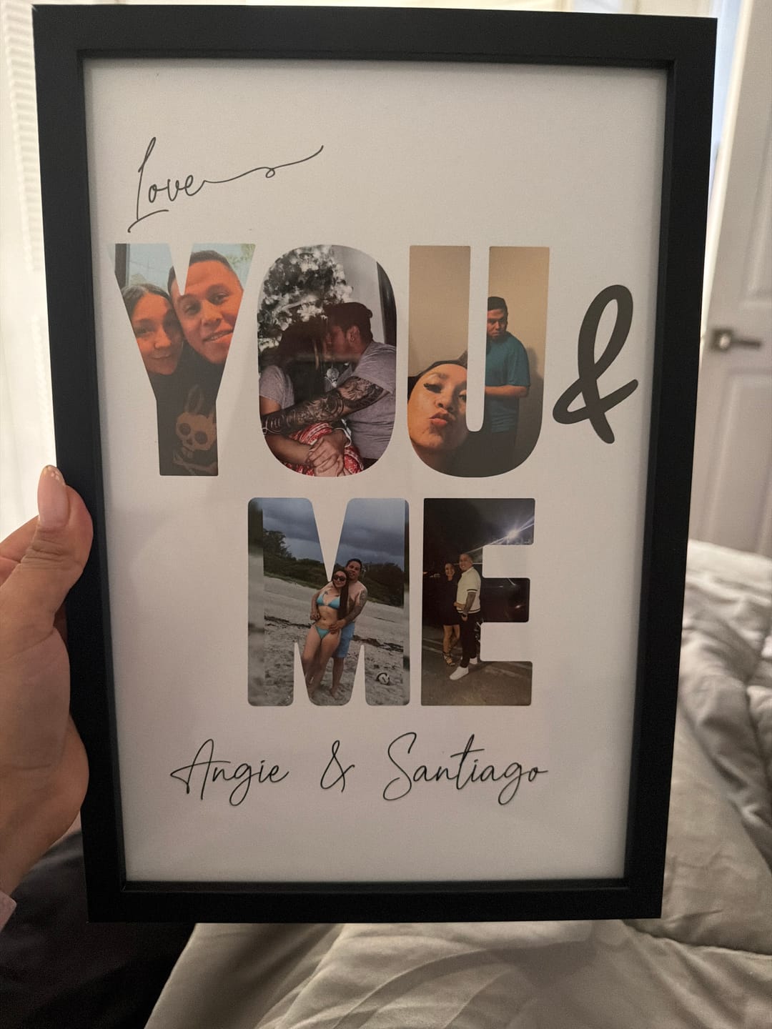Customer photo review of You & Me - Personalized Poster