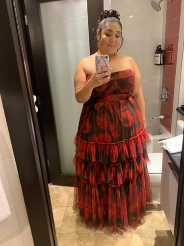 Customer photo review of Isabella Dress by Hutch - RENTAL