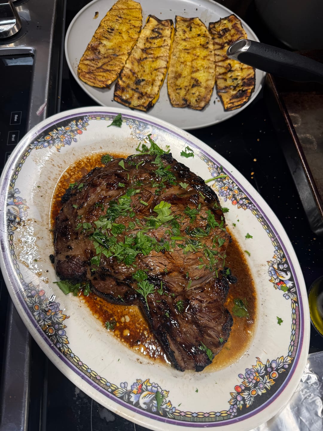 Customer photo review of 20oz RIBEYE STEAKS – BONE-IN, AMERICAN RAISED, FLAVOR-PACKED