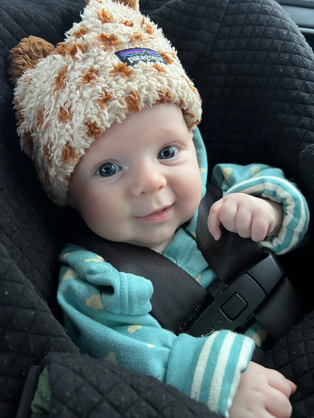 Customer photo review of Fluffy Cloud Reversible Hooded Snug As A Bug Suit