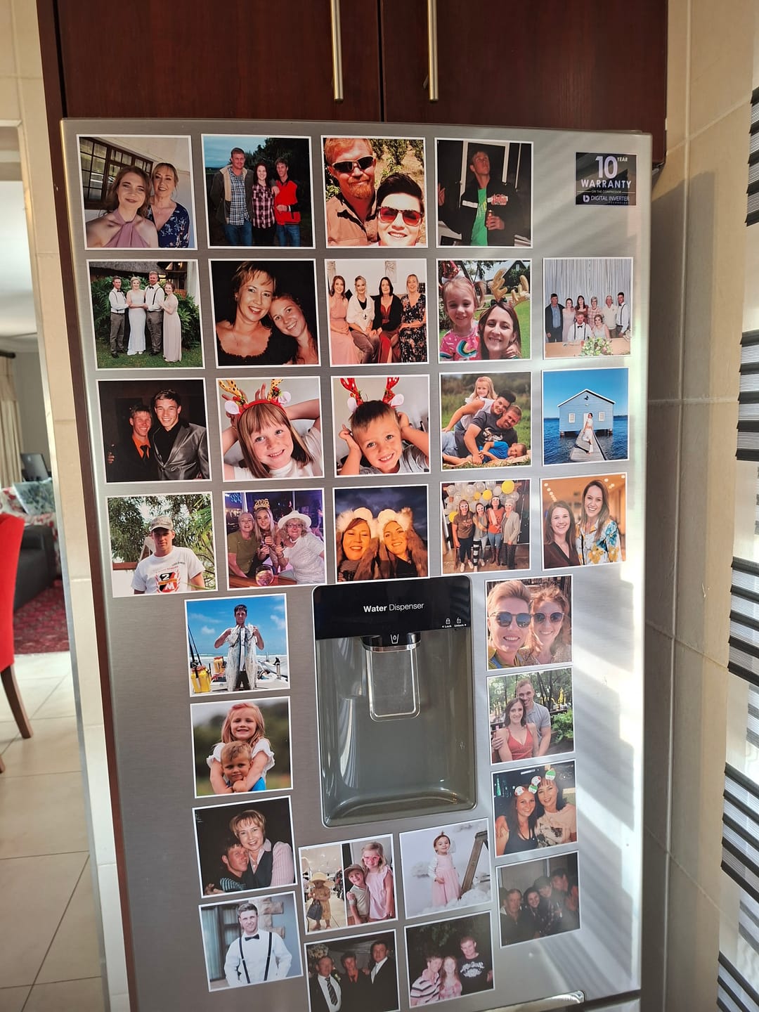 Customer photo review of Square Fridge Magnet - Set of 9, 12, 16 or 24