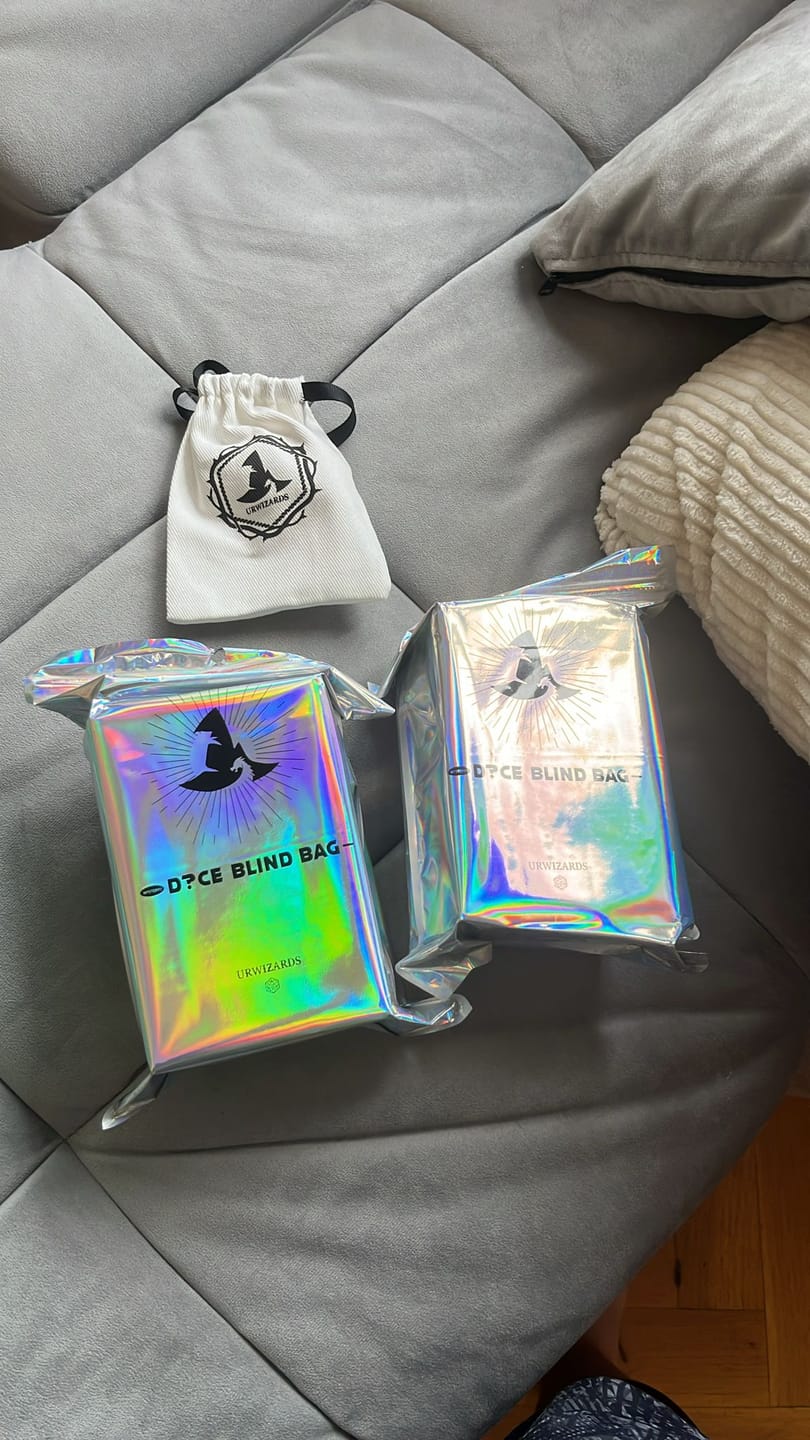 Customer photo review of Mystery Dice Blind Bags!