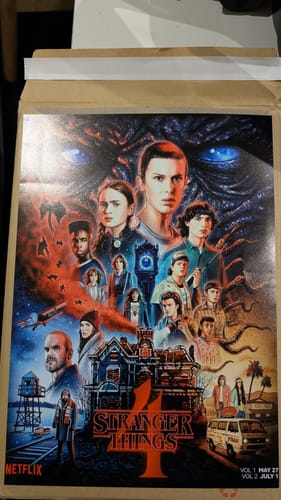 Customer photo review of Stranger Things Season 4 2022 Poster