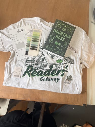 Customer photo review of smut slut book club subscription