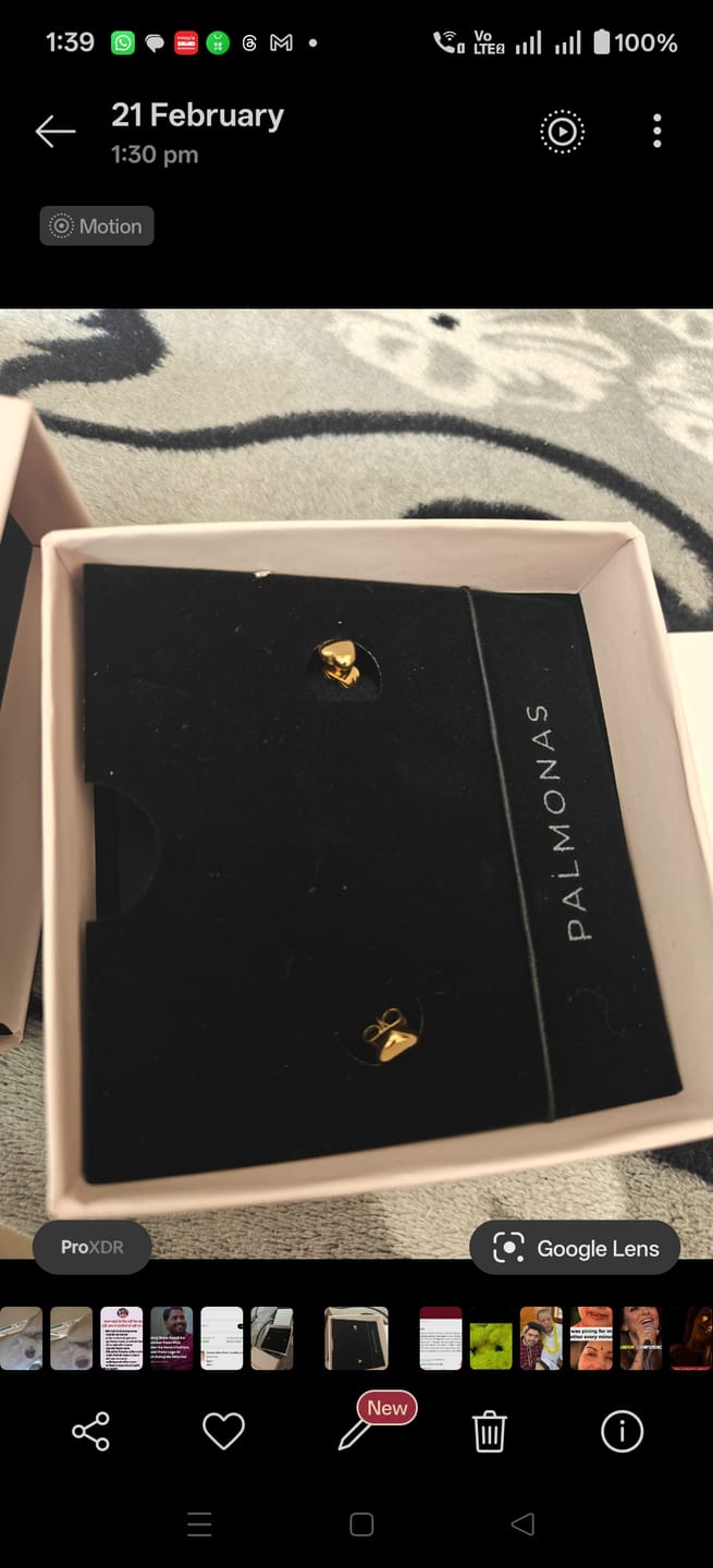 Customer photo review of Classic Velora Heart Jewellery Set