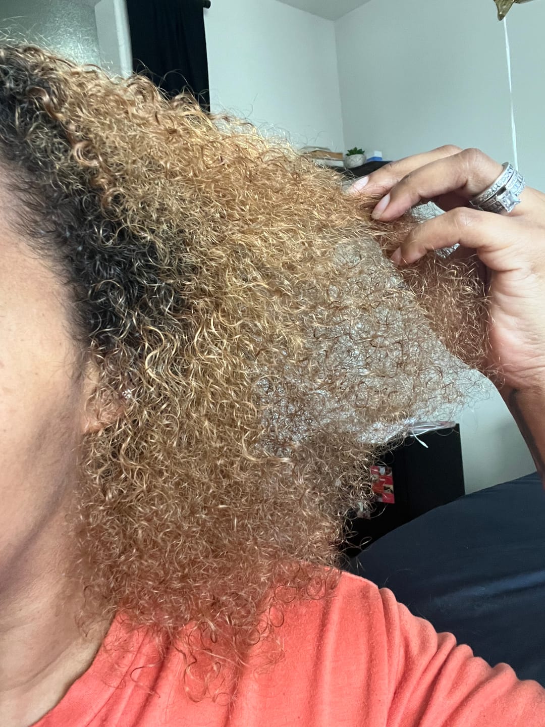 Customer photo review of Veganic Natural Hair Growth Oil