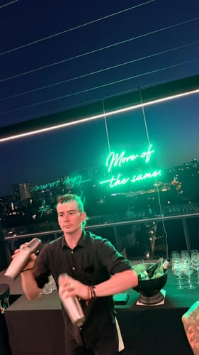 Customer photo review of Custom neon sign More of the sam...