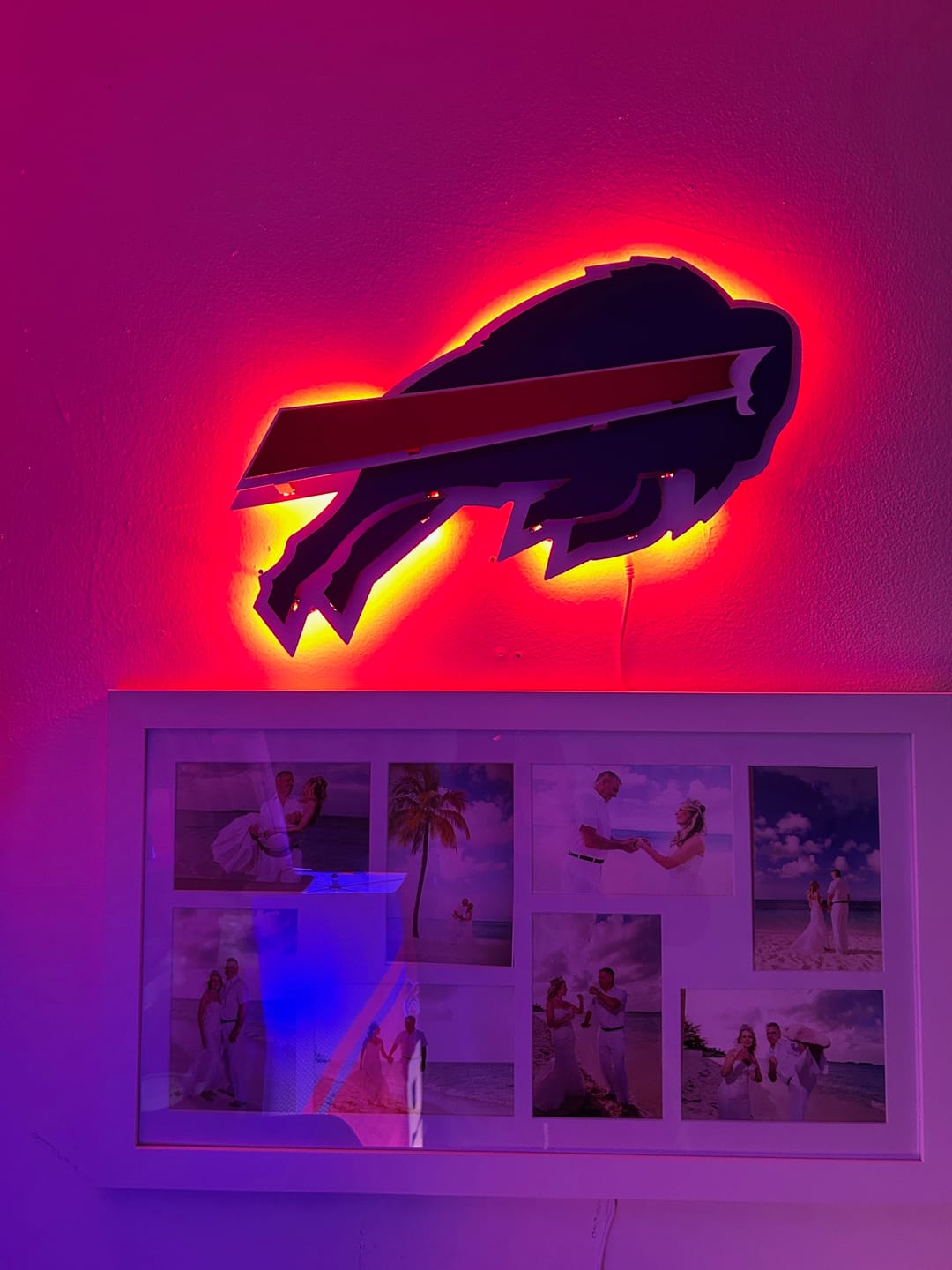 Customer photo review of Buffalo Bills 3D Vintage Metal Wall Art