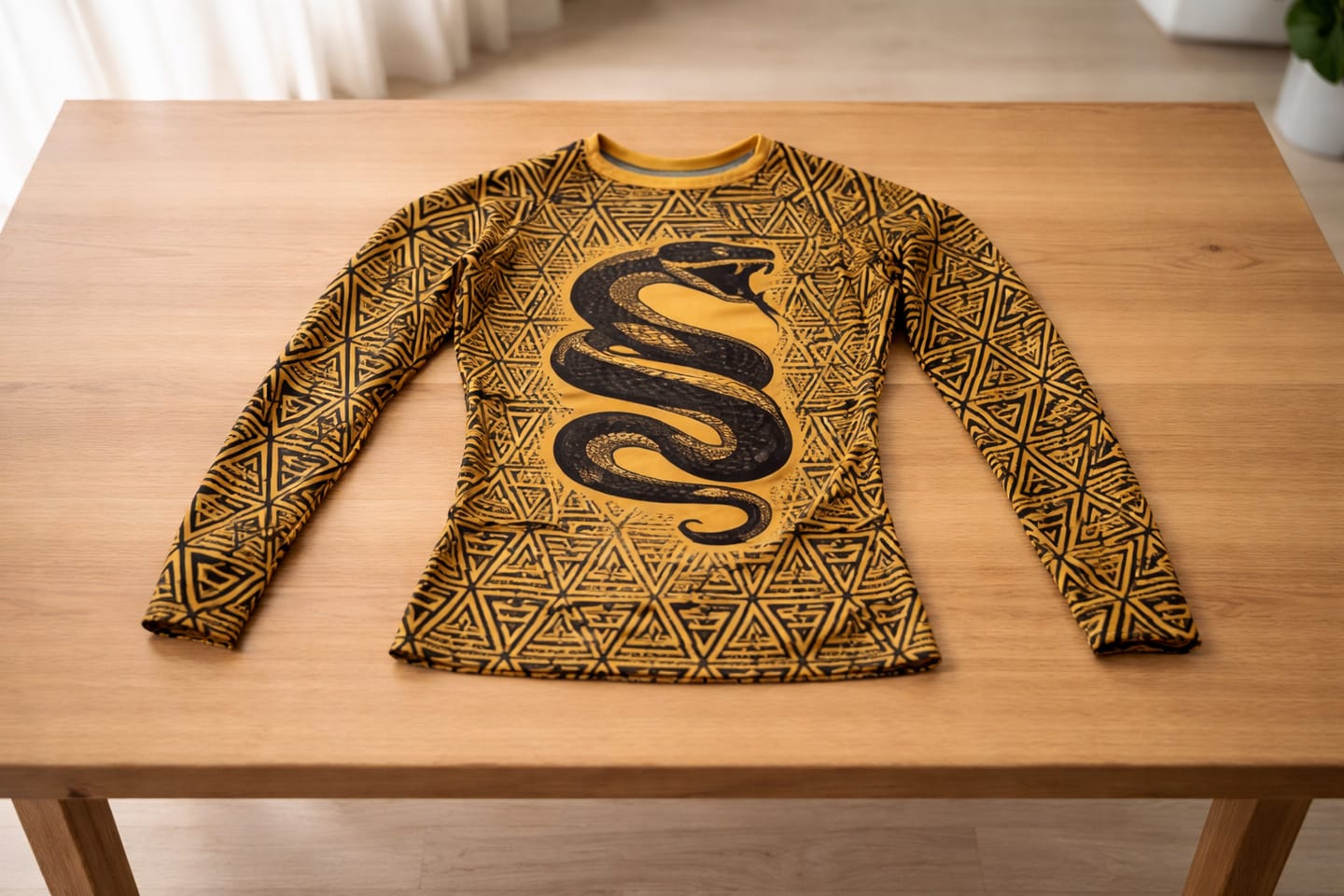 Customer photo review of Golden Serpent Cobra BJJ Rashguard