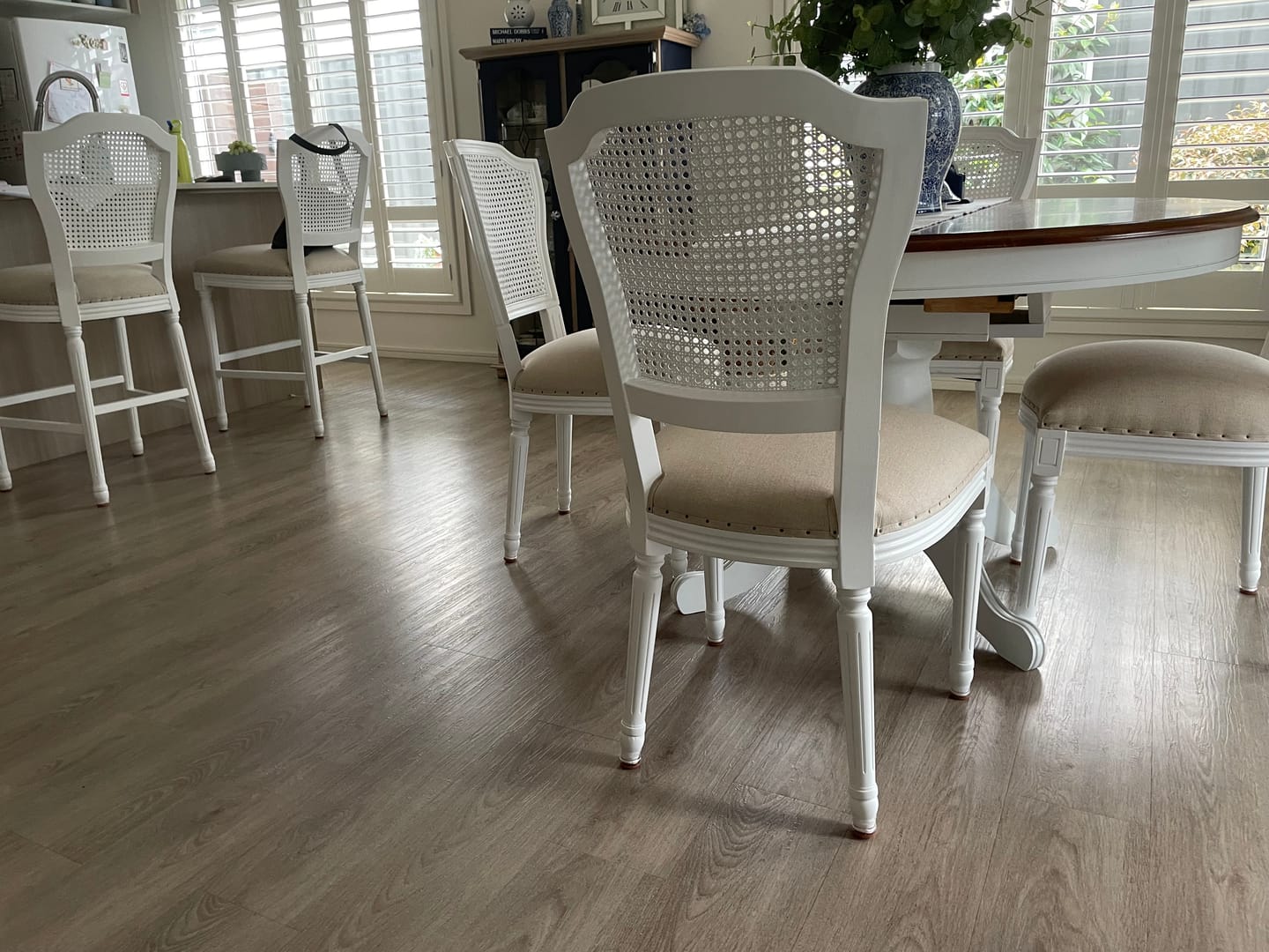 Customer photo review of Groovy Flex Silicone Felt Chair Leg Protectors | Stretchy Edition