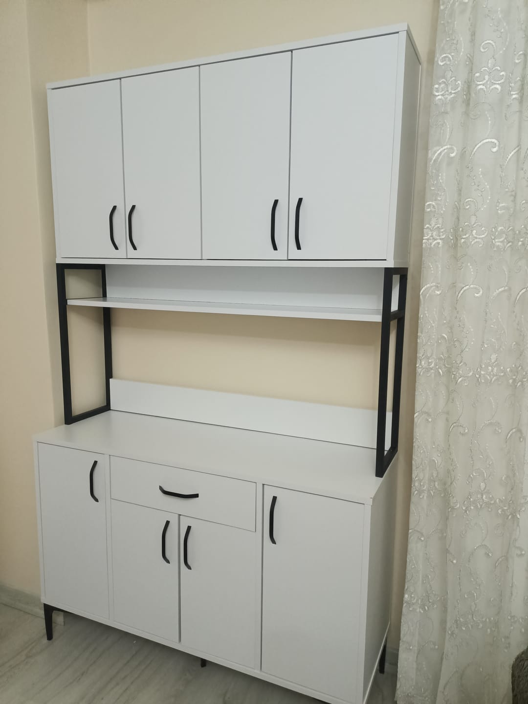 Customer photo review of Rani JE127 Çok Amaçlı Dolap 8 Kapaklı 1 Çekmeceli Kiler Mutfak Dolabı Beyaz