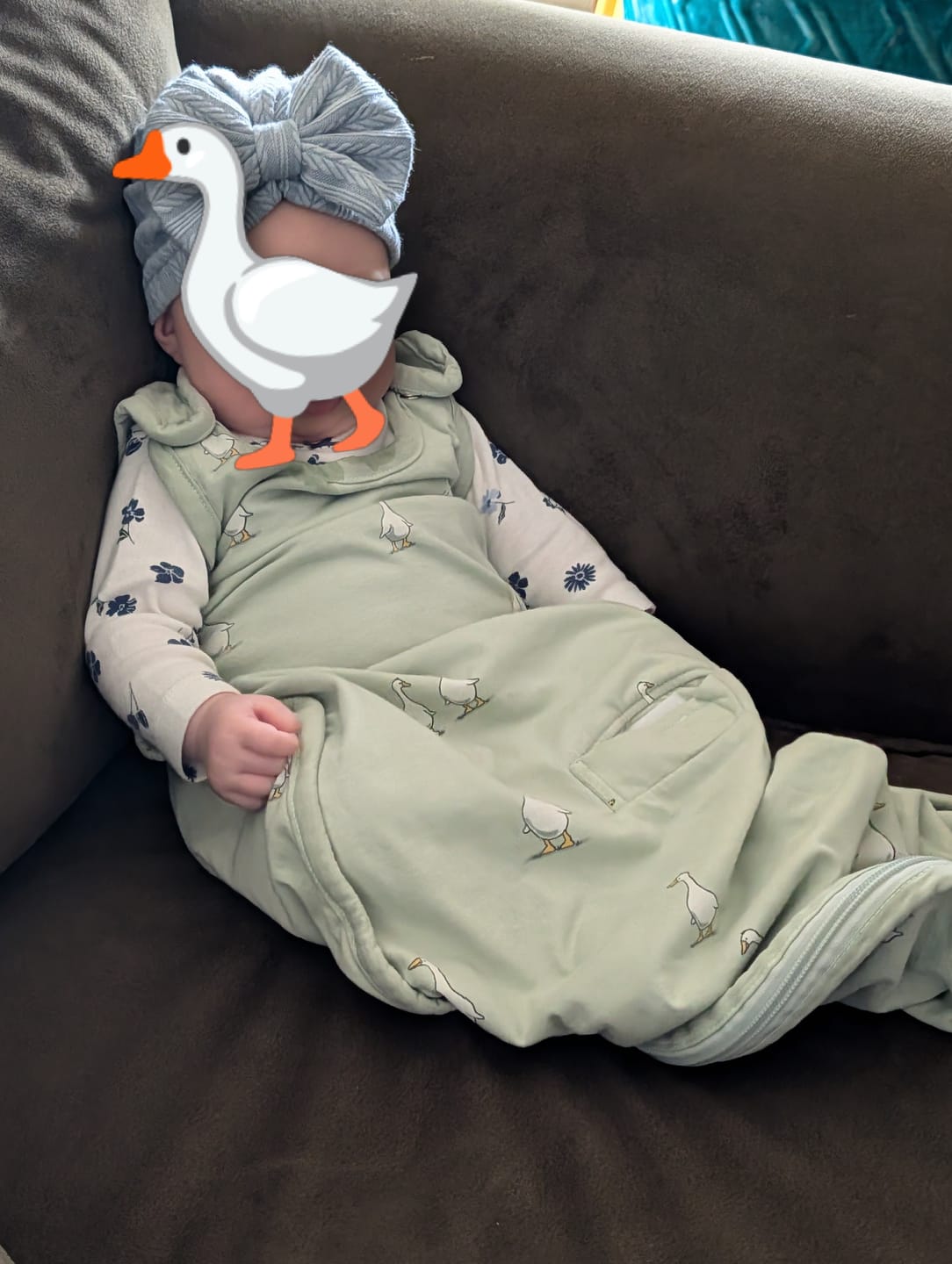 Customer photo review of Ecolino® Adjustable Baby Sleep Bag, Organic Cotton, Universal Size: 2 Months - 2 Years, Milky Way