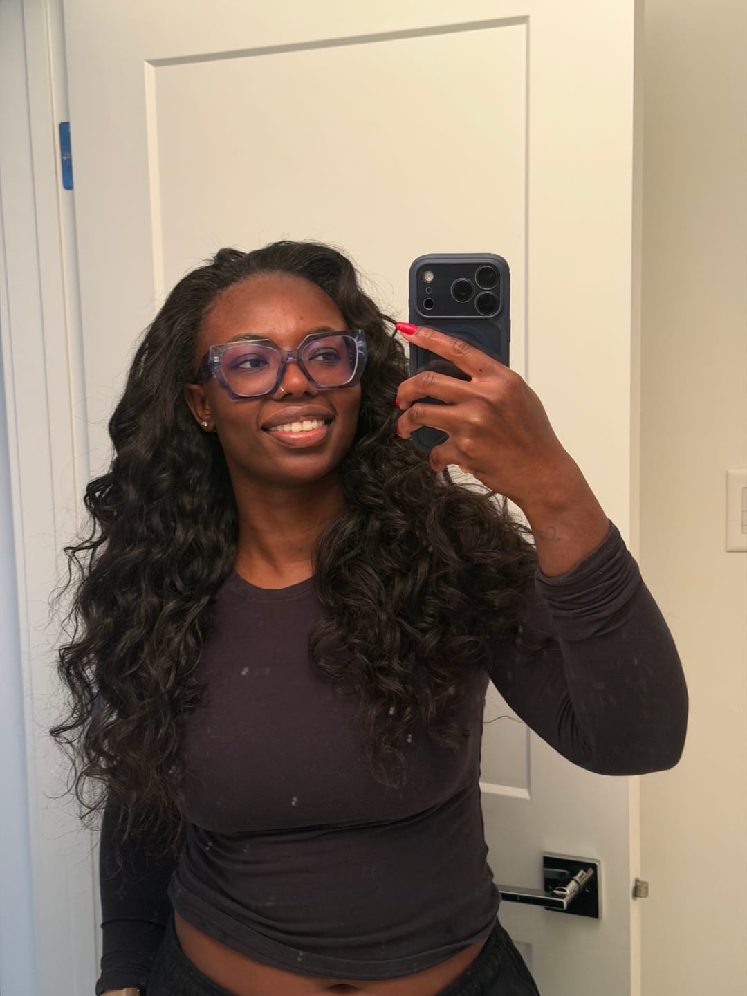 Customer photo review of Wavy curly -  Raw indo bundle and bundle deal