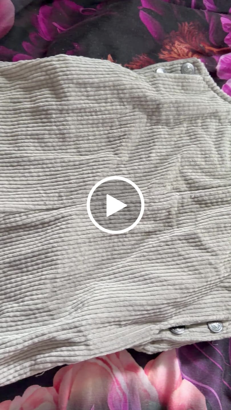 Customer video review of Kids Organic Cotton Corduroy Short Overalls
