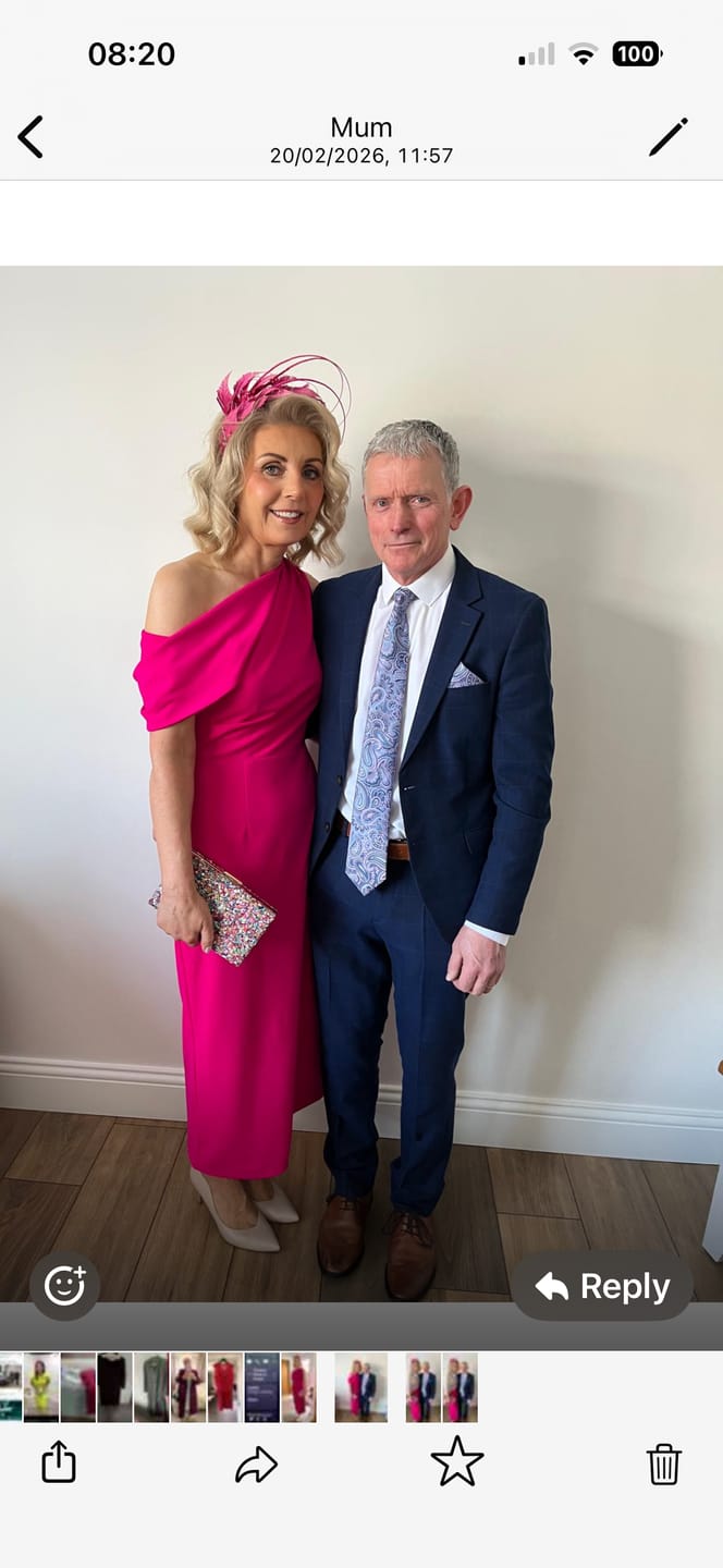 Customer photo review of The 8th Sign - Drape Midi Dress - Fuchsia - Eleni