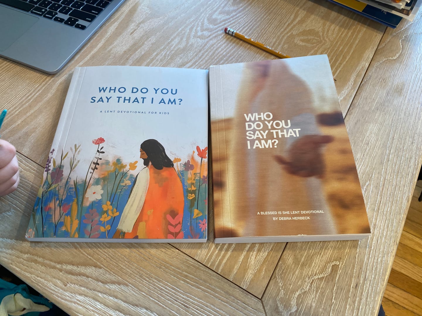 Customer photo review of Who Do You Say That I Am for Kids: A 2026 Lent Devotional on God’s I AM Statements by Olivia Spears