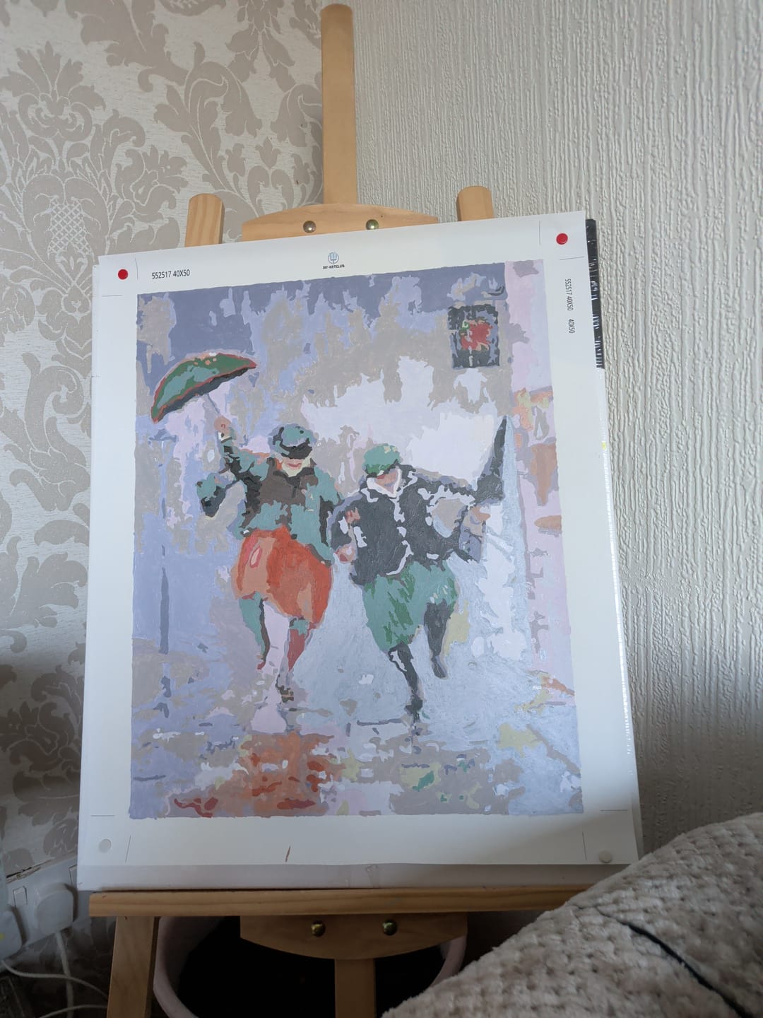 Customer photo review of Happy Retirees | Paint by Numbers