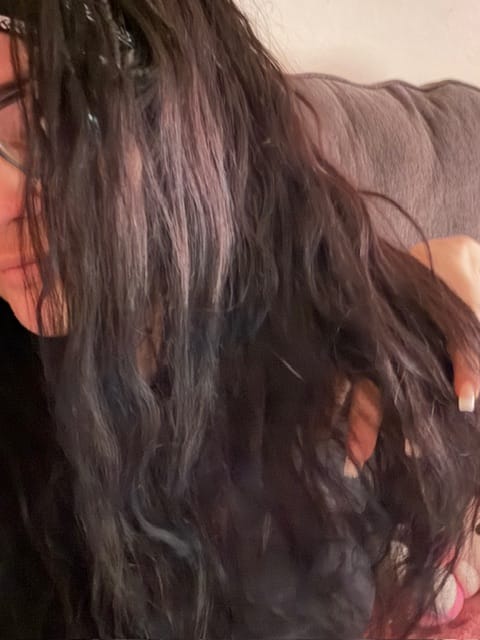 Customer photo review of Michelle - Salon-Style Glueless Miracle Braided Wig Pre-Bleached Swiss HD Full Lace Boho Box Braids Bora Bora Human Hair Body Wave Curls