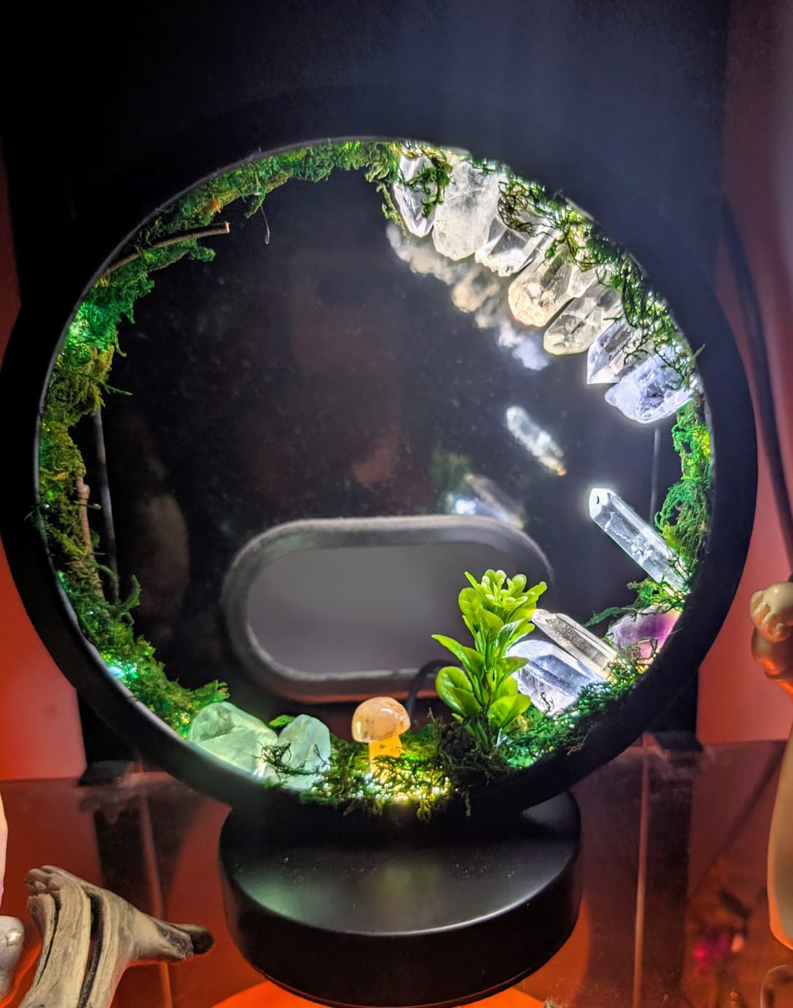 Customer photo review of Natural Quartz Forest LED Lamp